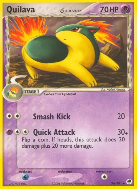Quilava δ Delta Species [Smash Kick | Quick Attack]