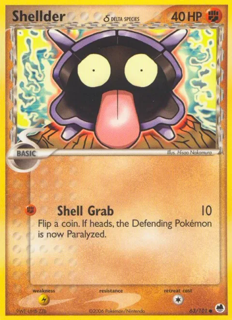 Shellder δ Delta Species [Shell Grab]