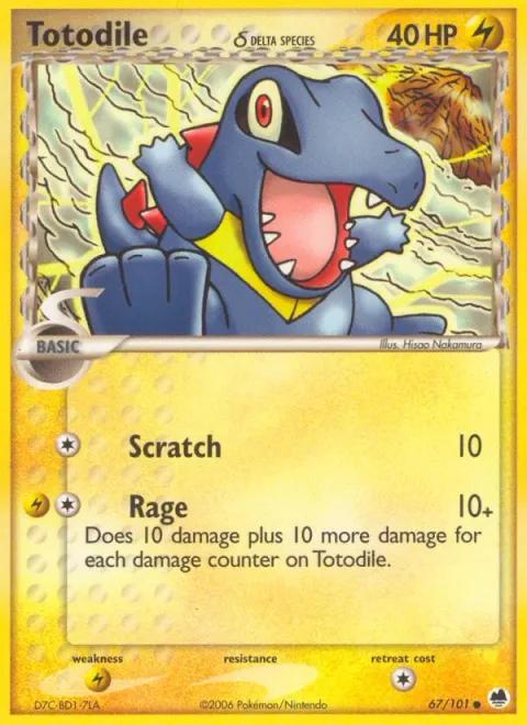 Totodile δ Delta Species [Scratch | Rage]
