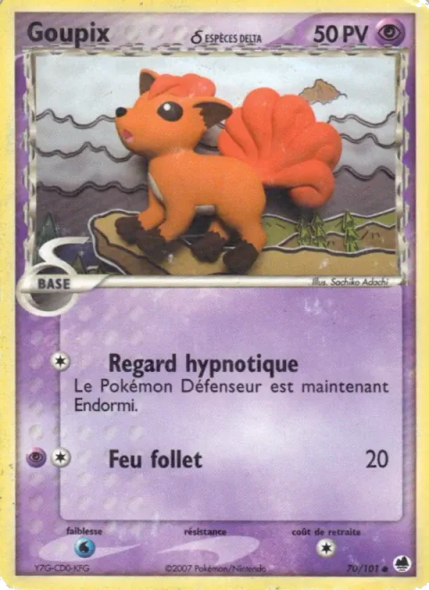 Vulpix δ Delta Species [Hypnotic Gaze | Will-o'-the-wisp]
