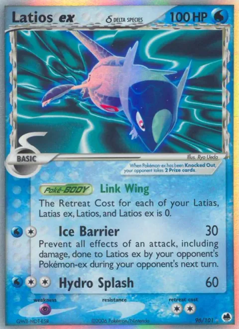 Latios ex δ Delta Species [Link Wing | Ice Crush | Hydro Splash]