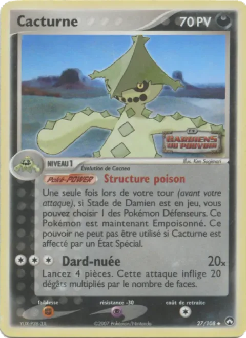 Cacturne [Poison Structure | Pin Missile]