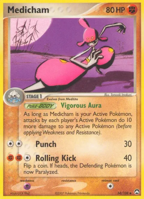 Medicham [Vigorous Aura | Punch | Rolling Kick]