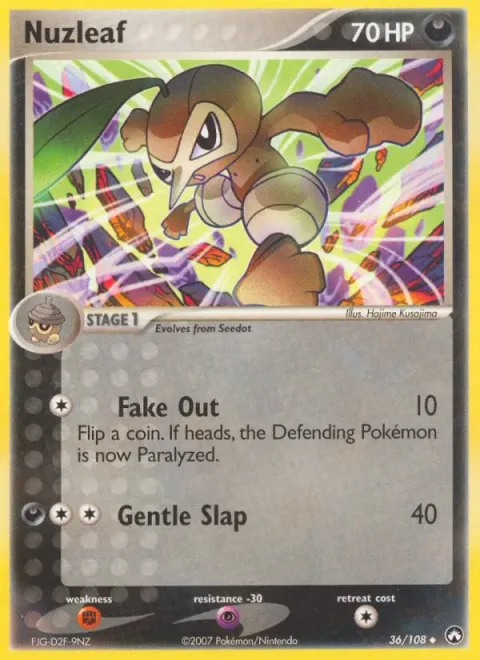 Nuzleaf [Fake Out | Gentle Slap]