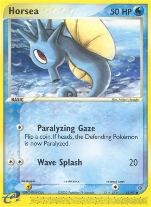 Horsea [Paralyzing Gaze | Wave Splash]