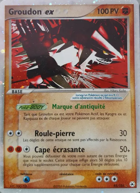 Groudon ex [Mark of Antiquity | Rock Tumble | Crushing Mantle]