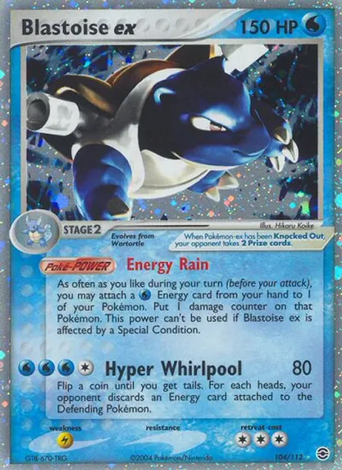 Blastoise ex [Energy Rain | Hyper Whirlpool]