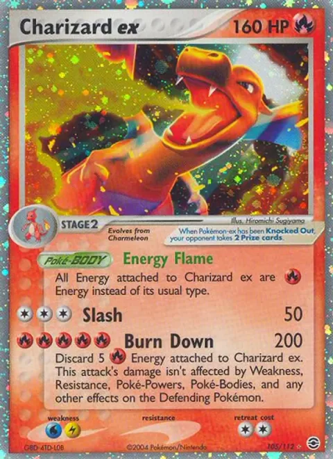 Charizard ex [Energy Flame | Slash | Burn Down]