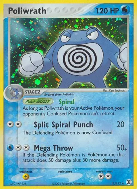 Poliwrath [Spiral | Split Spiral Punch | Mega Throw]