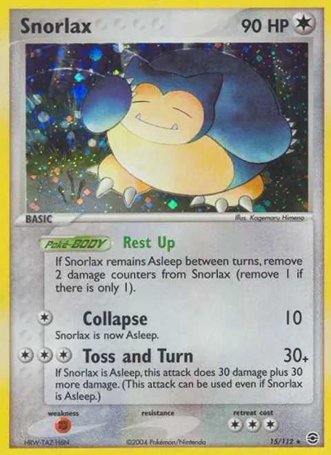 Snorlax [Rest Up | Collapse | Toss and Turn]