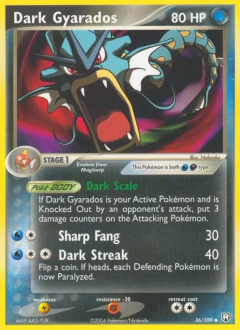 Dark Gyarados [Dark Scale | Sharp Fang | Dark Streak]