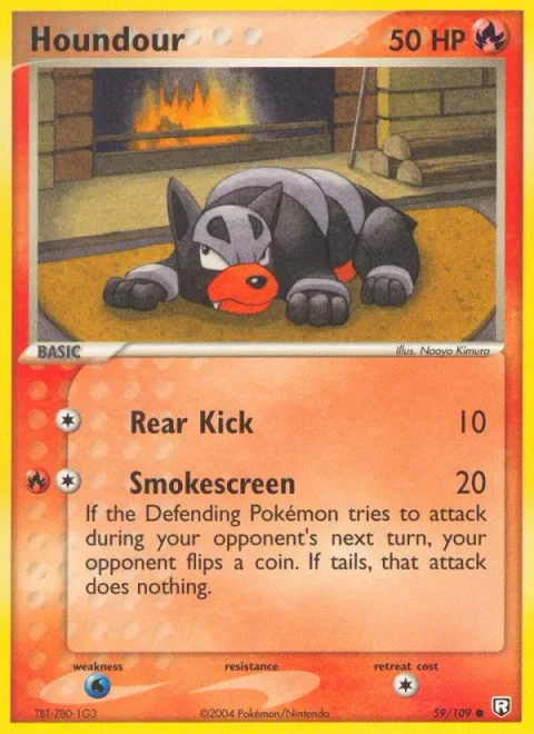 Houndour [Rear Kick | Smokescreen]