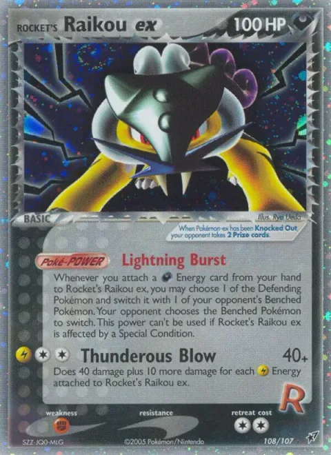 Rocket's Raikou ex [Lightning Burst | Thunderous Blow]