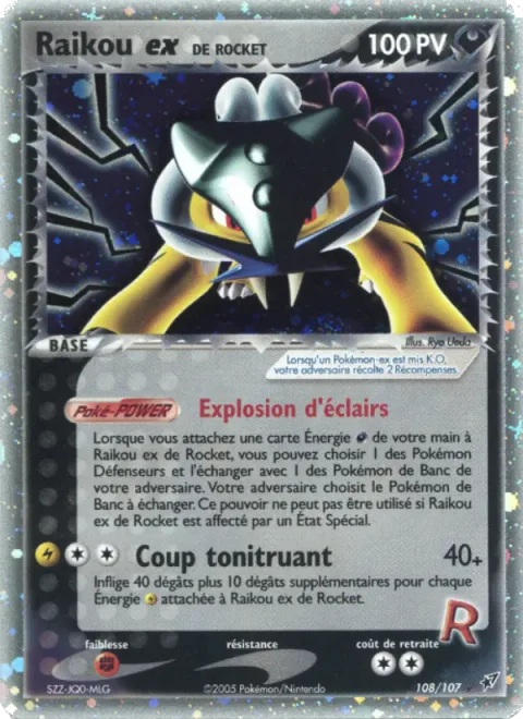 Rocket's Raikou ex [Lightning Burst | Thunderous Blow]