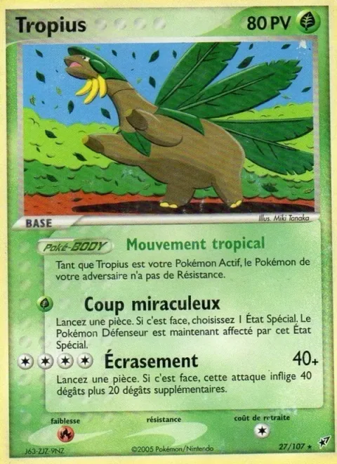 Tropius [Tropical Motion | Miracle Blow | Stomp]