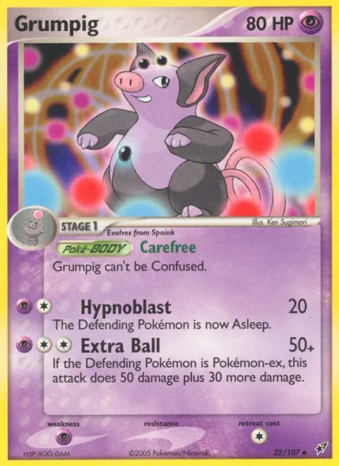 Grumpig [Carefree | Hypnoblast | Extra Ball]