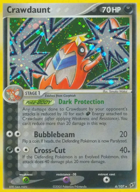 Crawdaunt [Dark protection | Bubblebeam | Cross-cut]