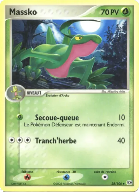 Grovyle [Tail Shake | Razor Leaf]