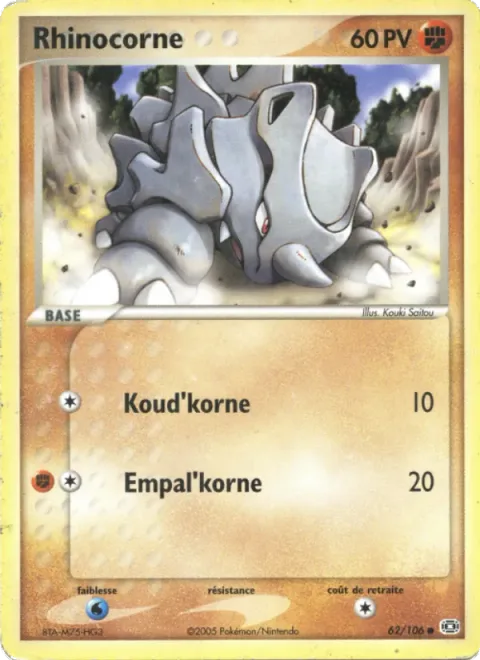 Rhyhorn [Horn Attack | Horn Drill]