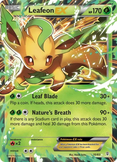 Leafeon EX [Leaf Blade | Nature's Breath]