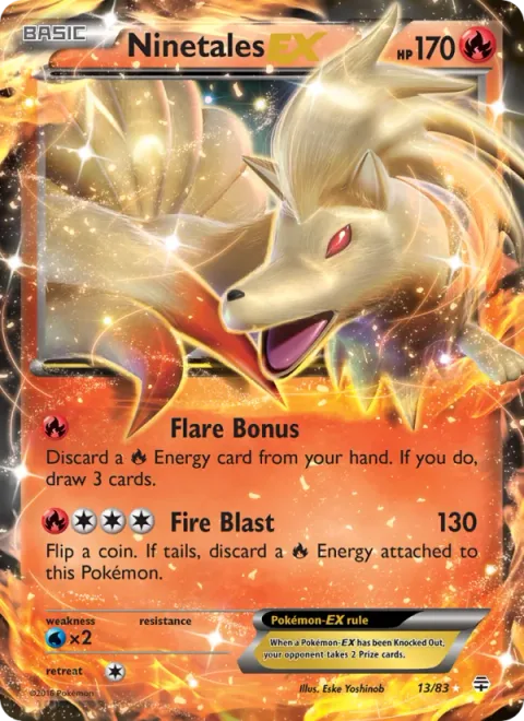 Ninetales EX [Flare Bonus | Fire Blast]