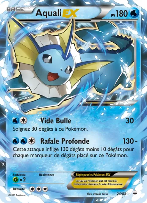 Vaporeon EX [Bubble Drain | Deep Squall]