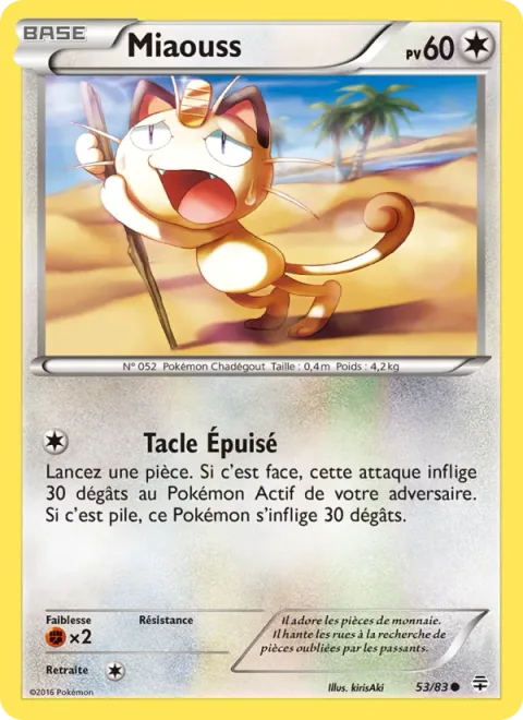 Meowth [Exhausted Tackle]