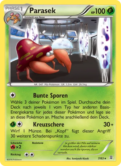 Parasect [Colorful Spores | X-Scissor]