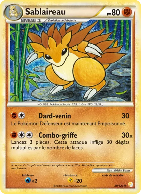 Sandslash [Poison Sting | Fury Swipes]