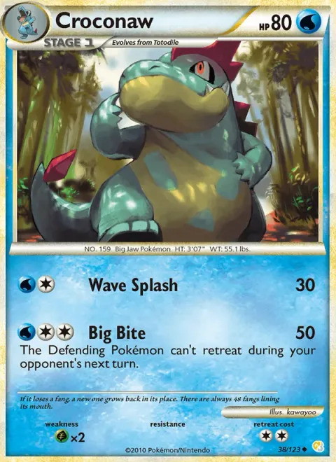 Croconaw [Wave Splash | Big Bite]