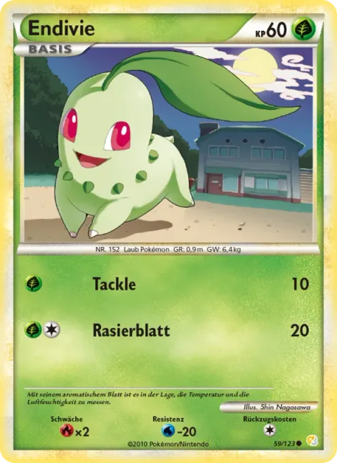 Chikorita [Tackle | Razor Leaf]