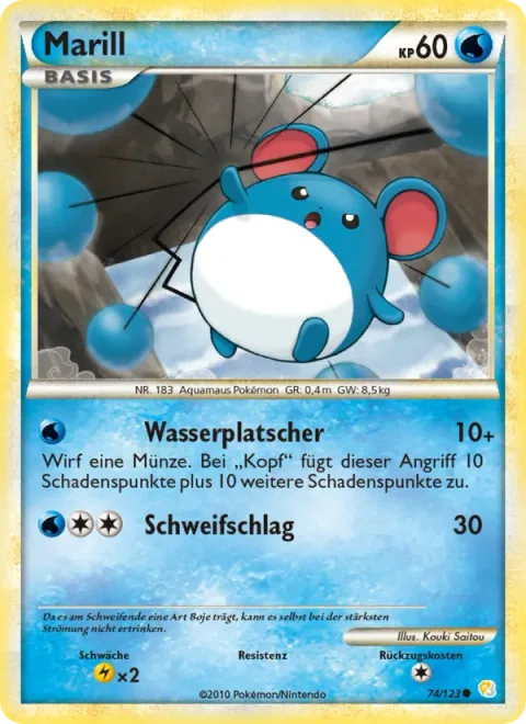 Marill [Water Splash | Tail Slap]