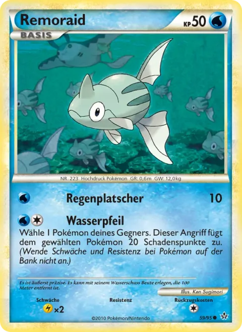 Remoraid [Rain Splash | Water Arrow]