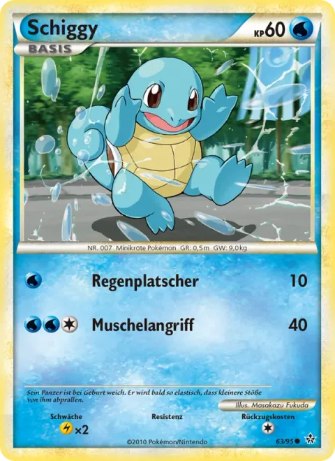 Squirtle [Rain Splash | Shell Attack]