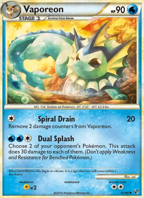 Vaporeon [Spiral Drain | Dual Splash]