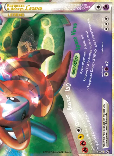 Rayquaza & Deoxys LEGEND [Ozone Buster | Space Virus | Bottom]