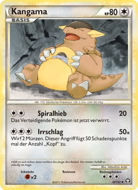 Kangaskhan [Split Spiral Punch | Dizzy Punch]