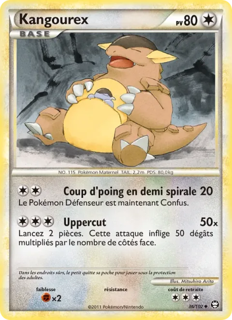 Kangaskhan [Split Spiral Punch | Dizzy Punch]