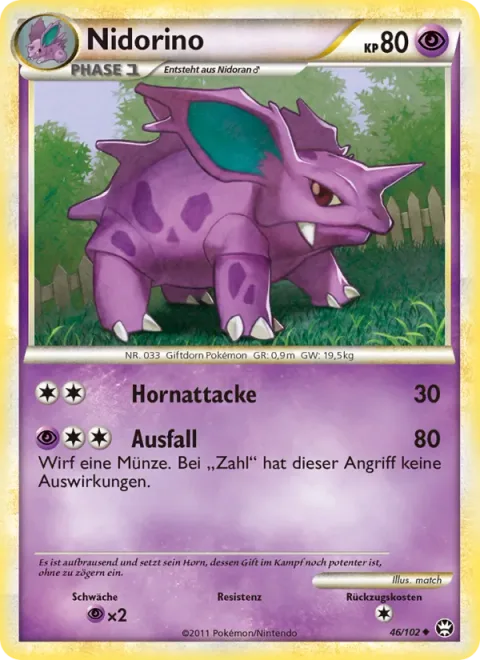 Nidorino [Horn Attack | Lunge]
