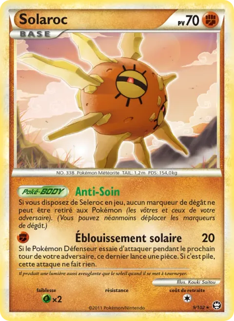 Solrock [Heal Block | Sun Flash]