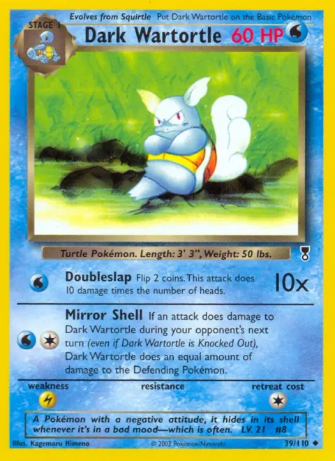 Dark Wartortle [Doubleslap | Mirror Shell]
