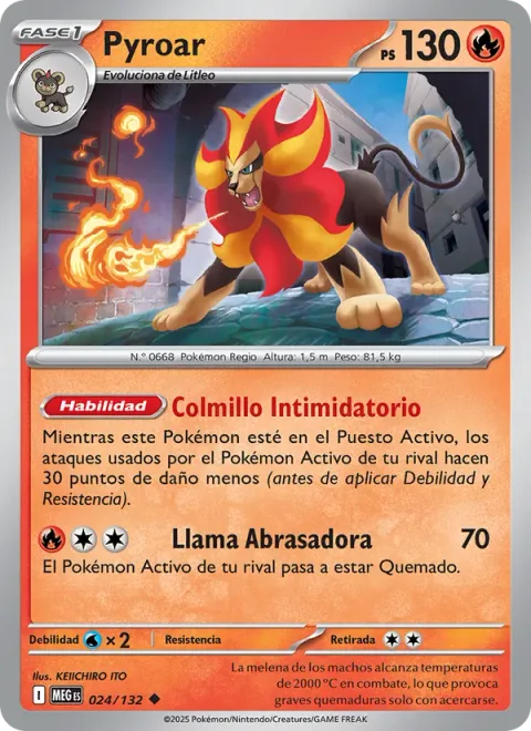 Pyroar [Intimidating Fang | Searing Flame]