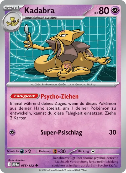 Kadabra [Psychic Draw | Super Psy Bolt]