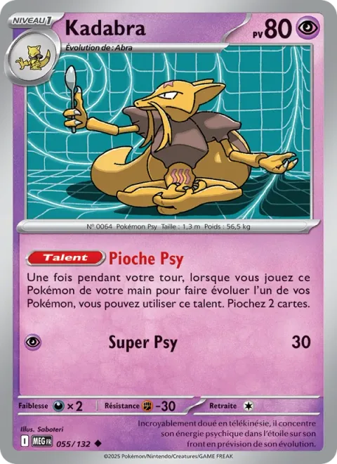 Kadabra [Psychic Draw | Super Psy Bolt]
