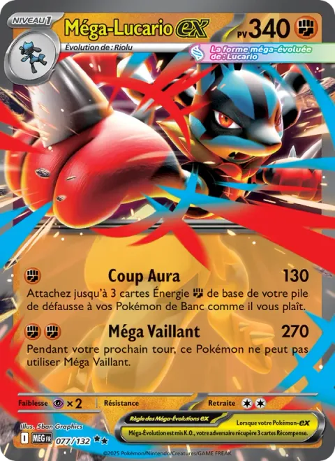 Mega Lucario ex [Aura Jab | Mega Brave]