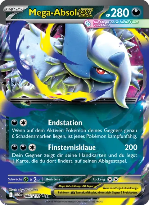 Mega Absol ex [Terminal Period | Claw of Darkness]