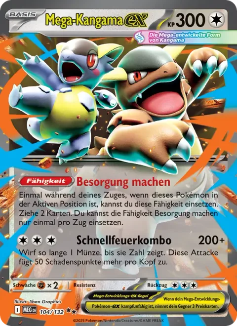 Mega Kangaskhan ex [Run Errand | Rapid-Fire Combo]