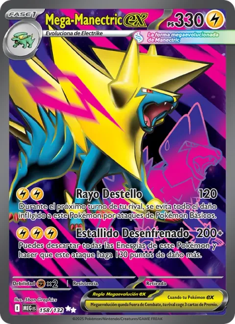 Mega Manectric ex [Flash Ray | Riotious Blasting]