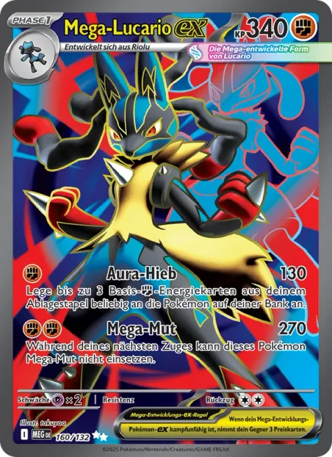 Mega Lucario ex [Aura Jab | Mega Brave]