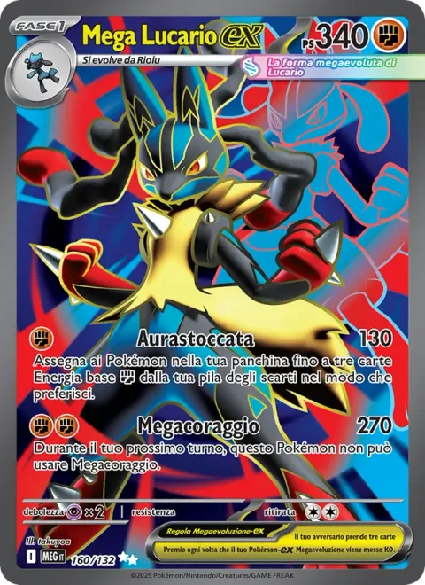 Mega Lucario ex [Aura Jab | Mega Brave]